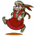 C1: Eyes, Cuffs & Teeth---Muslin(Isacord 40 #1082)&#13;&#10;C2: Patch, Feathers & Eyes---Rust(Isacord 40 #1058)&#13;&#10;C3: Hair, Earring & Feather---Autumn Leaf(Isacord 40 #1126)&#13;&#10;C4: Shoes, Hat & Shirt---Army Drab(Isacord 40 #1209)&#13;&#10;C5: