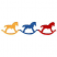 C1: Left Horse---Papaya(Isacord 40 #1024)&#13;&#10;C2: Right Horse---Poinsettia(Isacord 40 #1147)&#13;&#10;C3: Center Horse---Nordic Blue(Isacord 40 #1076)