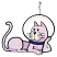 C1: Muzzle---Muslin(Isacord 40 #1082)&#13;&#10;C2: Shading---Baguette(Isacord 40 #1229)&#13;&#10;C3: Ears---Teaberry(Isacord 40 #1213)&#13;&#10;C4: Cat---Aura(Isacord 40 #1111)&#13;&#10;C5: Shading---Frosted Plum(Isacord 40 #1080)&#13;&#10;C6: Collar---Ve