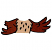 C1: Wings---Rust(Isacord 40 #1058)&#13;&#10;C2: Belly---Old Gold(Isacord 40 #1055)&#13;&#10;C3: Outlines---Black(Isacord 40 #1234)