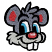 C1: Nose & Ears---Blossom(Isacord 40 #1257)&#13;&#10;C2: Muzzle---Fieldstone(Isacord 40 #1236)&#13;&#10;C3: Teeth & Eyes---White(Isacord 40 #1002)&#13;&#10;C4: Eyes---Alexis Blue(Isacord 40 #1252)&#13;&#10;C5: Head---Steel(Isacord 40 #1166)&#13;&#10;C6: O