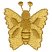 C1: Wings---Light Brass(Isacord 40 #1067)&#13;&#10;C2: Body---Ochre(Isacord 40 #1159)