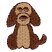 C1: Body---Flax(Isacord 40 #1055)&#13;&#10;C2: Ears---Bark(Isacord 40 #1186)