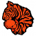 C1: Tiger Shadow---Red Pepper(Isacord 40 #1078)&#13;&#10;C2: Tiger Fill---Tangerine(Isacord 40 #1078)&#13;&#10;C3: Tiger Detail---Black(Isacord 40 #1234)&#13;&#10;C4: Tiger Outline---Black(Isacord 40 #1234)