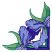 C1: Leaves---Pear(Isacord 40 #1049)&#13;&#10;C2: Stamens---Daffodil(Isacord 40 #1135)&#13;&#10;C3: Petals---Cadet Blue(Isacord 40 #1226)&#13;&#10;C4: Outline & Shading---Venetian Blue(Isacord 40 #1112)&#13;&#10;C5: Outline & Shading---Swiss Ivy(Isacord 40