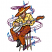 C1: Stool---Meringue(Isacord 40 #1017)&#13;&#10;C2: Boots---Whale(Isacord 40 #1041)&#13;&#10;C3: Pants, Hat & Banjo---Nutmeg(Isacord 40 #1056)&#13;&#10;C4: Skin---Twine(Isacord 40 #1017)&#13;&#10;C5: Shading---Rust(Isacord 40 #1058)&#13;&#10;C6: Shirt & H
