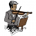 C1: Violin---Pecan(Isacord 40 #1128)&#13;&#10;C2: Cuffs, Shirt & Music---White(Isacord 40 #1002)&#13;&#10;C3: Stand Violin---Pine Bark(Isacord 40 #1170)&#13;&#10;C4: Jacket---Dolphin(Isacord 40 #1219)&#13;&#10;C5: Skin---Fawn(Isacord 40 #1128)&#13;&#10;C6