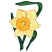 C1: Leaves---Lima Bean(Isacord 40 #1177)&#13;&#10;C2: Leaves---Lime(Isacord 40 #1176)&#13;&#10;C3: Flower---Candlelight(Isacord 40 #1137)&#13;&#10;C4: Flower---Lemon Frost(Isacord 40 #1022)&#13;&#10;C5: Flower Center---White(Isacord 40 #1002)&#13;&#10;C6: