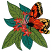 C1: Leaves---Swiss Ivy(Isacord 40 #1079)&#13;&#10;C2: Leaves---Lima Bean(Isacord 40 #1177)&#13;&#10;C3: Leaves Outline---Evergreen(Isacord 40 #1208)&#13;&#10;C4: Flower Petals---Blossom(Isacord 40 #1257)&#13;&#10;C5: Flower Bases---Petal Pink(Isacord 40 #