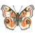 C1: Wings Base Fill---Muslin(Isacord 40 #1082)&#13;&#10;C2: Wings Fill---Pecan(Isacord 40 #1128)&#13;&#10;C3: Wings Fill---Clay(Isacord 40 #1021)&#13;&#10;C4: Spots---Lemon(Isacord 40 #1167)&#13;&#10;C5: Spots---Soft Pink(Isacord 40 #1224)&#13;&#10;C6: Sp