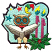 C1: Background---Island Waters(Isacord 40 #1045)&#13;&#10;C2: Candles---Dusty Grape(Isacord 40 #1255)&#13;&#10;C3: Jacket---Black(Isacord 40 #1234)&#13;&#10;C4: Background Outline---Dark Indigo(Isacord 40 #1043)&#13;&#10;C5: Leaves & Hat---Swiss Ivy(Isaco