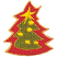 C1: Background---Poinsettia(Isacord 40 #1147)&#13;&#10;C2: Tree---Lima Bean(Isacord 40 #1177)&#13;&#10;C3: Tree Outline---Evergreen(Isacord 40 #1208)&#13;&#10;C4: Star & Balls---Canary(Isacord 40 #1124)&#13;&#10;C5: Outline---Candlelight(Isacord 40 #1137)