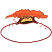 C1: Sky---Parchment(Isacord 40 #1066)&#13;&#10;C2: Sunset---Apricot(Isacord 40 #1238)&#13;&#10;C3: Dirt---Redwood(Isacord 40 #1057)&#13;&#10;C4: Trees---Rust(Isacord 40 #1058)&#13;&#10;C5: Leaves---Clay(Isacord 40 #1021)&#13;&#10;C6: Highlights---Tangerin