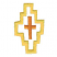 C1: Cross---Goldenrod(Isacord 40 #1137)&#13;&#10;C2: Border---Yellow(Isacord 40 #1187)