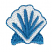 C1: Shell---White(Isacord 40 #1002)&#13;&#10;C2: Details & Outline---Tropical Blue(Isacord 40 #1534)