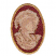 C1: Background---Red Metallic(Yenmet/ Isamet #7014)&#13;&#10;C2: Border---Gold Metallic(Yenmet/ Isamet #7005)&#13;&#10;C3: Cameo---Cornsilk(Isacord 40 #1055)&#13;&#10;C4: Shade---Palomino(Isacord 40 #1070)