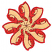 C1: Background---Red Berry(Isacord 40 #1246)&#13;&#10;C2: Inner Ribbon---Tangerine(Isacord 40 #1078)&#13;&#10;C3: Ribbon---Buttercup(Isacord 40 #1135)&#13;&#10;C4: Outline---Cardinal Metallic(Yenmet/ Isamet #7014)