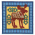 C1: Background---Buttercup(Isacord 40 #1135)&#13;&#10;C2: Border---Crystal Blue(Isacord 40 #1249)&#13;&#10;C3: Stitches---Dark Current(Isacord 40 #1192)&#13;&#10;C4: Stitches & Outlines---Nordic Blue(Isacord 40 #1076)&#13;&#10;C5: Moose---Spice(Isacord 40