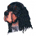 C1: Face---Shrimp(Isacord 40 #1258)&#13;&#10;C2: Shade---Salmon(Isacord 40 #1259)&#13;&#10;C3: Shading, Eyes, & Brows---Date(Isacord 40 #1216)&#13;&#10;C4: Fur---Dolphin(Isacord 40 #1219)&#13;&#10;C5: Shade---Steel(Isacord 40 #1166)&#13;&#10;C6: Fur---Bla