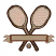 C1: Strings---Toffee(Isacord 40 #1126)&#13;&#10;C2: Racquets---Ivory(Isacord 40 #1149)&#13;&#10;C3: Handles---Khaki(Isacord 40 #1179)&#13;&#10;C4: Shade---Pine Bark(Isacord 40 #1170)&#13;&#10;C5: Banner---Pecan(Isacord 40 #1128)&#13;&#10;C6: Outline---Bar