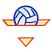 C1: Center Lines---Sun - neon(Isacord 40 #1187)&#13;&#10;C2: Volley Ball---Muslin(Isacord 40 #1082)&#13;&#10;C3: Triangle Outline---Orange - neon(Isacord 40 #1078)&#13;&#10;C4: Outline---Tropical Blue(Isacord 40 #1534)