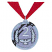 C1: Ribbon---Poinsettia(Isacord 40 #1147)&#13;&#10;C2: Medal---Smoke(Isacord 40 #1219)&#13;&#10;C3: Medal---Sterling(Isacord 40 #1011)&#13;&#10;C4: Shade---Charcoal(Isacord 40 #1234)&#13;&#10;C5: Design & Number---Fieldstone(Isacord 40 #1236)&#13;&#10;C6: