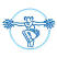 C1: Figure---Tropical Blue(Isacord 40 #1534)&#13;&#10;C2: Circle ---River Mist(Isacord 40 #1248)