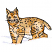 C1: Snow---White(Isacord 40 #1002)&#13;&#10;C2: Shading---Winter Sky(Isacord 40 #1165)&#13;&#10;C3: Lynx---Meringue(Isacord 40 #1017)&#13;&#10;C4: Shading---Autumn Leaf(Isacord 40 #1126)&#13;&#10;C5: Nose---Pink Tulip(Isacord 40 #1115)&#13;&#10;C6: Eyes--