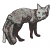 C1: Fox---Sterling(Isacord 40 #1011)&#13;&#10;C2: Face---Ivory(Isacord 40 #1149)&#13;&#10;C3: Fur---Whale(Isacord 40 #1041)&#13;&#10;C4: Light Fur---Muslin(Isacord 40 #1082)&#13;&#10;C5: Dark Fur---Charcoal(Isacord 40 #1234)&#13;&#10;C6: Outline---Black(I