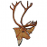 C1: Chest Fur---Oat(Isacord 40 #1127)&#13;&#10;C2: Fur---Sisal(Isacord 40 #1055)&#13;&#10;C3: Antlers & Body Shading---Nutmeg(Isacord 40 #1056)&#13;&#10;C4: Dark Shading & Back Antler---Redwood(Isacord 40 #1057)&#13;&#10;C5: Eye---Cinnamon(Isacord 40 #124