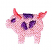 C1: Pig---Shell(Isacord 40 #1015)&#13;&#10;C2: Pig Detail---Corsage(Isacord 40 #1016)&#13;&#10;C3: Spots---Wild Iris(Isacord 40 #1032)