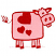 C1: Cow---Pink Tulip(Isacord 40 #1115)&#13;&#10;C2: Hearts, Hooves, Outlines, & Features---Poinsettia(Isacord 40 #1147)&#13;&#10;C3: Grass---Corsage(Isacord 40 #1016)