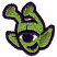 C1: Eyes---Silky White(Isacord 40 #1001)&#13;&#10;C2: Alien---Erin Green(Isacord 40 #1510)&#13;&#10;C3: Spots---Lima Bean(Isacord 40 #1177)&#13;&#10;C4: Outlines---Heraldic(Isacord 40 #1195)