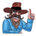 C1: Eyes, Teeth, & Nails---White(Isacord 40 #1002)&#13;&#10;C2: Skin---Shrimp(Isacord 40 #1258)&#13;&#10;C3: Skin Shading & Hat---Copper(Isacord 40 #1158)&#13;&#10;C4: Bottom Lip---Hyacinth(Isacord 40 #1117)&#13;&#10;C5: Shirt---Crystal Blue(Isacord 40 #1