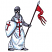 C1: Armor & Shield Edge---Silvery Grey(Isacord 40 #1219)&#13;&#10;C2: Tunic, Shield, & Spear Point---Silky White(Isacord 40 #1001)&#13;&#10;C3: Belt & Spear Handle---Pine Bark(Isacord 40 #1170)&#13;&#10;C4: Helmet Nasal---Silvery Grey(Isacord 40 #1219)&#1