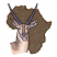 C1: Africa Shape & Border---Moss(Isacord 40 #1156)&#13;&#10;C2: Ears & Muzzle---Muslin(Isacord 40 #1082)&#13;&#10;C3: Reedbuck---Oat(Isacord 40 #1127)&#13;&#10;C4: Shading---Champagne(Isacord 40 #1070)&#13;&#10;C5: Shading---Pecan(Isacord 40 #1128)&#13;&#
