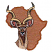 C1: Africa Shape & Border---Autumn Leaf(Isacord 40 #1126)&#13;&#10;C2: Kudu---Cornsilk(Isacord 40 #1055)&#13;&#10;C3: Kudu Shading---Toffee(Isacord 40 #1126)&#13;&#10;C4: Horns---Palomino(Isacord 40 #1070)&#13;&#10;C5: Face & Neck---Light Cocoa(Isacord 40