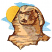 C1: Sky---Crystal Blue(Isacord 40 #1249)&#13;&#10;C2: Sun---Canary(Isacord 40 #1124)&#13;&#10;C3: Sphinx---Parchment(Isacord 40 #1066)&#13;&#10;C4: Sphinx Shading---Ashley Gold(Isacord 40 #1025)&#13;&#10;C5: Sphinx Dark Shading---Fox(Isacord 40 #1186)&#13