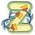 C1: Guide Stitch---White(Isacord 40 #1002)&#13;&#10;C2: Tack Down---White(Isacord 40 #1002)&#13;&#10;C3: Letter---Kiwi(Isacord 40 #1104)&#13;&#10;C4: Flower---Canary(Isacord 40 #1124)&#13;&#10;C5: Flowers Shading---Goldenrod(Isacord 40 #1137)&#13;&#10;C6: