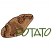 C1: Potato---Pecan(Isacord 40 #1128)&#13;&#10;C2: Potato Shading---Bark(Isacord 40 #1186)&#13;&#10;C3: Potato Shading & Outlines---Mahogany(Isacord 40 #1215)&#13;&#10;C4: Lettering---Grasshopper(Isacord 40 #1176)