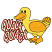 C1: Fill---Vanilla(Isacord 40 #1022)&#13;&#10;C2: Lettering Outlines---Winterberry(Isacord 40 #1035)&#13;&#10;C3: Beak, Wing, Tail & Legs---Goldenrod(Isacord 40 #1137)&#13;&#10;C4: Duck---Citrus(Isacord 40 #1187)&#13;&#10;C5: Outline---Cinnamon(Isacord 40