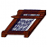 C1: Loom Shading---Fox(Isacord 40 #1186)&#13;&#10;C2: Loom---Rust(Isacord 40 #1058)&#13;&#10;C3: Loom Shading---Redwood(Isacord 40 #1057)&#13;&#10;C4: Outlines---Charcoal(Isacord 40 #1234)&#13;&#10;C5: Threads---Dark Ink(Isacord 40 #1112)