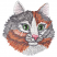 C1: Pearl&#13;&#10;C2: Blush&#13;&#10;C3: Lt. Red&#13;&#10;C4: Lt. Lt. Umber&#13;&#10;C5: Med. Gray&#13;&#10;C6: Lt. Rust2&#13;&#10;C7: Dk. Tangerine&#13;&#10;C8: Rust&#13;&#10;C9: Dk. Gray&#13;&#10;C10: Dk. Dk. Lime&#13;&#10;C11: Dk. Green2&#13;&#10;C12: