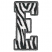C1: Background---White(Isacord 40 #1002)&#13;&#10;C2: Stripes---Black(Isacord 40 #1234)&#13;&#10;C3: Border---Whale(Isacord 40 #1041)