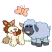 C1: Grass---Pear(Isacord 40 #1049)&#13;&#10;C2: Sheep Face, Ears & Hooves---Steel(Isacord 40 #1166)&#13;&#10;C3: Sheep Legs & Tail---Skylight(Isacord 40 #1011)&#13;&#10;C4: Sheep Fleece---Ice Cap(Isacord 40 #1074)&#13;&#10;C5: Sheep Nose---Shell(Isacord 4