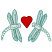 C1: Heart---Wildfire(Isacord 40 #1147)&#13;&#10;C2: Heart Outlines---Beet Red(Isacord 40 #1035)&#13;&#10;C3: Wings---Jalapeno(Isacord 40 #1104)&#13;&#10;C4: Wings Shading---Crystal Blue(Isacord 40 #1249)&#13;&#10;C5: Bodies---Buttercream(Isacord 40 #1022)
