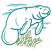 C1: Water---Island Waters(Isacord 40 #1045)&#13;&#10;C2: Seaweed---Kiwi(Isacord 40 #1104)&#13;&#10;C3: Manatee---Scotty Green(Isacord 40 #1503)&#13;&#10;C4: Manatee Highlights---Bottle Green(Isacord 40 #1045)