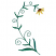 C1: Leaves & Stem---Swiss Ivy(Isacord 40 #1079)&#13;&#10;C2: Flower---Light Brass(Isacord 40 #1067)&#13;&#10;C3: Flower Center---Redwood(Isacord 40 #1057)