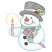 C1: Snowman---White(Isacord 40 #1002)&#13;&#10;C2: Snowman Shading---Ice Cap(Isacord 40 #1074)&#13;&#10;C3: Scarf---Lemon Frost(Isacord 40 #1022)&#13;&#10;C4: Scarf Checks---Bottle Green(Isacord 40 #1045)&#13;&#10;C5: Scarf Outlines---Baccarat Green(Isaco