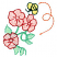 C1: Leaves---Spring Frost(Isacord 40 #1047)&#13;&#10;C2: Leaf Outlines & Vines---Bright Mint(Isacord 40 #1510)&#13;&#10;C3: Flowers---Pink Tulip(Isacord 40 #1115)&#13;&#10;C4: Flower Shading---White(Isacord 40 #1002)&#13;&#10;C5: Flower Outlines---Fuchsia